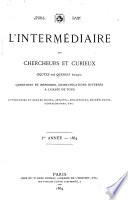 L'intermédiaire des chercheurs et curieux