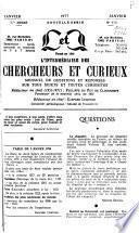 L'Intermédiaire des chercheurs et curieux