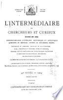 L'intermédiaire des chercheurs et curieux