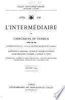 L'intermédiaire des chercheurs et curieux