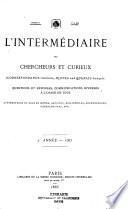 L'intermédiaire des chercheurs et curieux