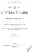 L'Intermédiaire des chercheurs et curieux