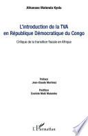 L'introduction de la TVA en République démocratique du Congo