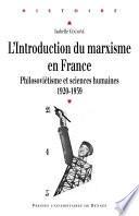 L'introduction du marxisme en France