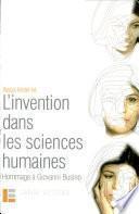 L'invention dans les sciences humaines