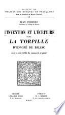 L'invention et l'écriture dans La Torpille d'Honoré de Balzac
