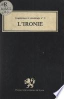 L'ironie