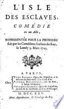 L'isle des esclaves