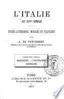 L'Italie au XVIe siècle