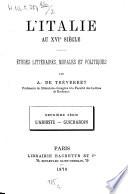 L'Italie au XVIe siècle