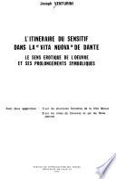 L'itineraire du sensitif dans la Vita Nuova de Dante