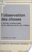 L'observation des choses