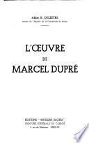 L'oeuvre de Marcel Dupré
