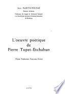 L'oeuvre poétique