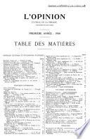 L'Opinion