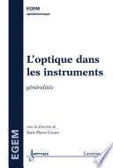 L'optique dans les instruments (traité EGEM)
