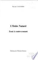 L'ordre naturel
