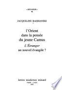 L'orient dans la pensée du jeune Camus