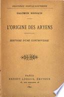 L'origine des Aryens