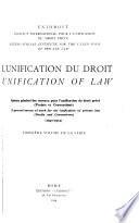 L'Unification du droit