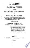 L'union dans la prière pour la propagation de l'Evangile