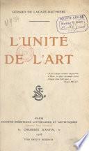 L'unité de l'art