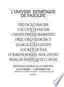 L'Univers esthétique de Pasolini