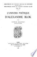 L'univers poétique d'Alexandre Blok