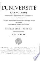 L'Université catholique ...