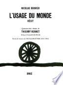 L'usage du monde