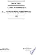 La balance des paiements et la position extérieure de la France