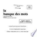 La Banque des mots