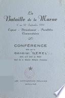 La bataille de la Marne, 6 au 12 septembre 1914