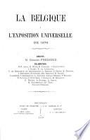 La Belgique à l'Exposition Universelle de 1878