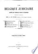 La Belgique judiciaire