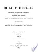 La Belgique judiciaire