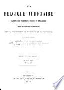 La Belgique judiciaire