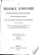 La Belgique judiciaire