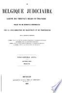 La Belgique judiciaire