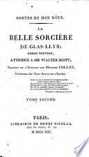 La Belle Sorcie`re de Glas-Llyn; roman nouveau, attribue ́ a` Sir Walter Scott