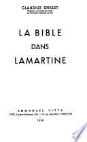 La Bible dans Lamartine