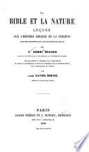 La Bible et la nature