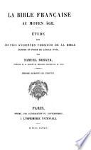 La Bible française au moyen âge