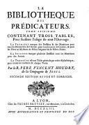 La Bibliotheque Des Predicateurs : Qui Contient Les Principaux Sujets De La Morale Chrètienne. [17].
