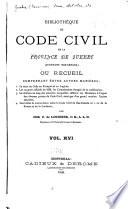 La bibliothèque du Code civil de la province de Québec