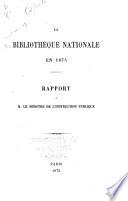 La Bibliothèque nationale en 1875