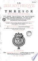 La Bibliothèque ou trésor du droit françois...