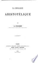 La biologie aristotélique