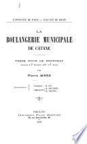 La Boulangerie municipale de Catane