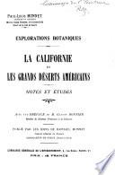 La Californie et les grands déserts américains